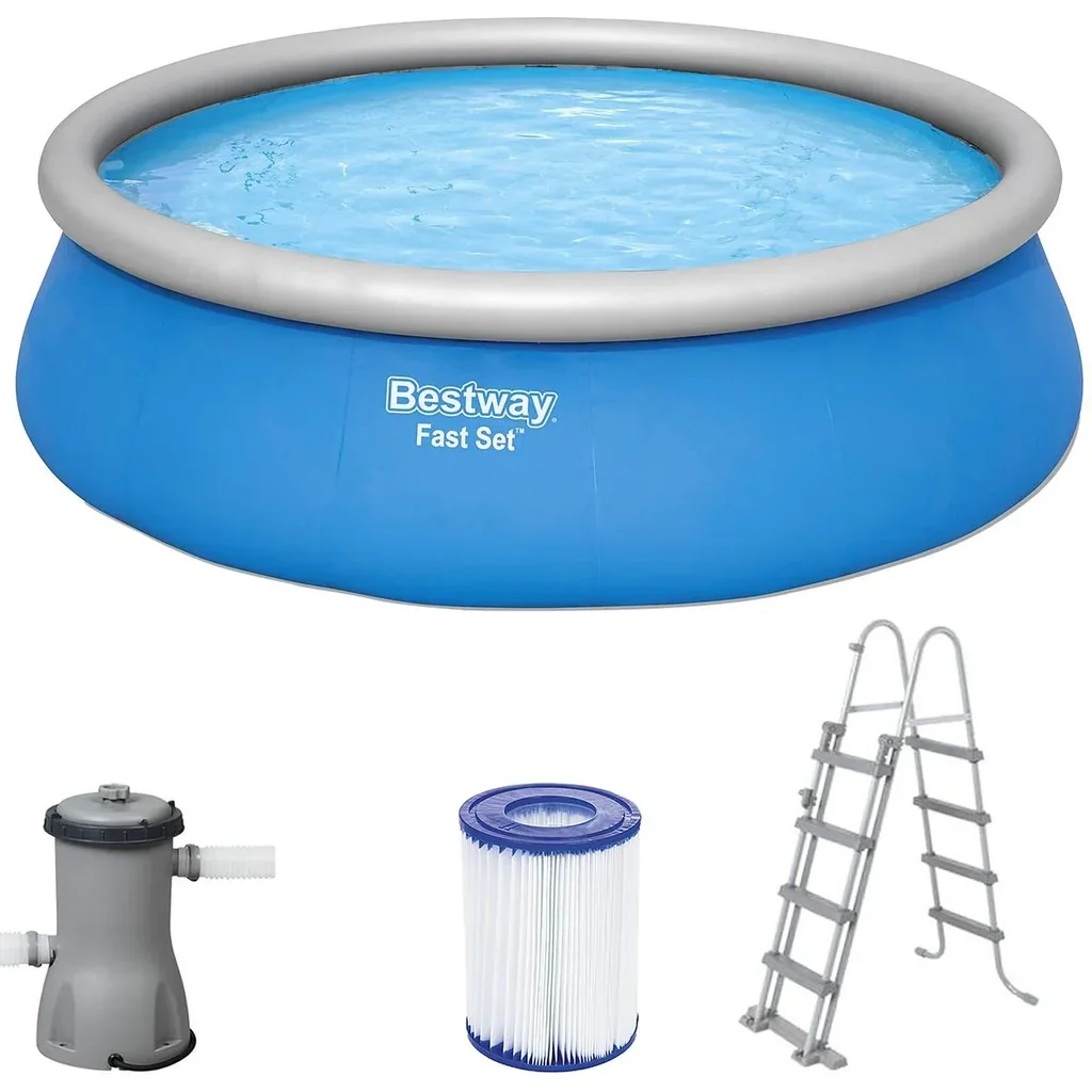 Bestway Fast Set Schwimmbad - Aufblasbar - Ø 457cm