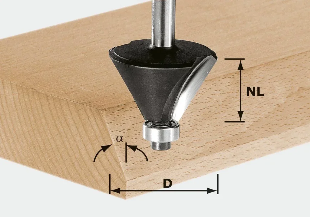 Fasefräser HW D36 / 45 Grad KL