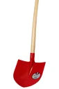 RUHR-BRILLANT, Frankfurter Schaufel, Gr. 1, gehärtet, rot pulverbeschichtet, Eschen-Langstiel 130 cm