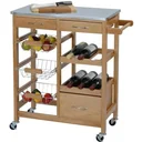 Hausrat Küchenwagen braun 66X36X76CM