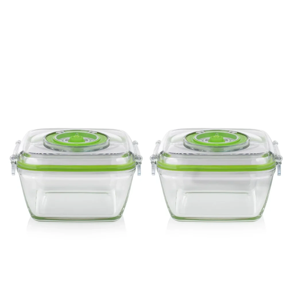 Glas-Vakuumbehälter, 2 x 700ml, für Vakuumpumpe 957306