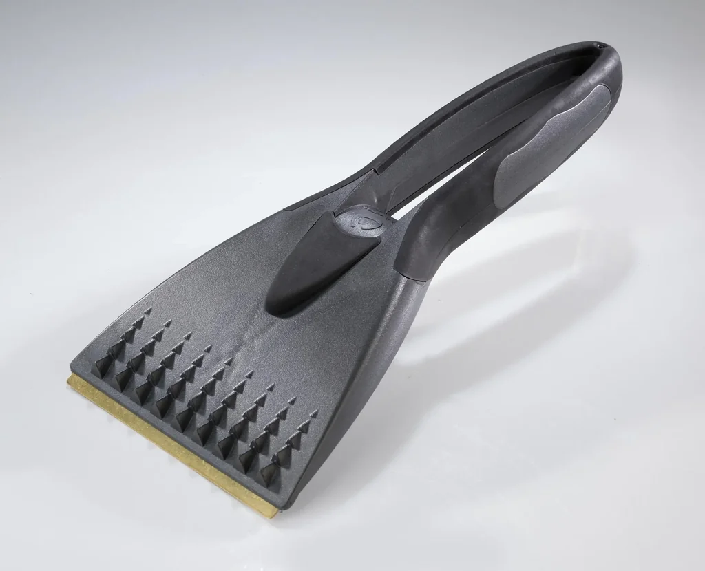 Eisschaber mit Messingklinge und K2-Handgriff, metallicfarben