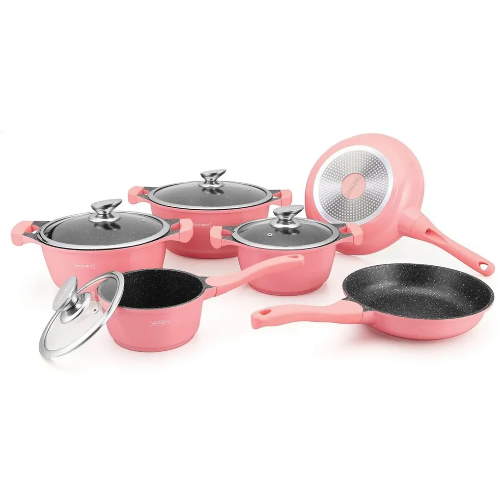 10-teiliges Kochgeschirr-Set - Pink