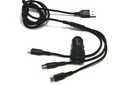 USB-Auto Ladegerät, Dual - 3in1 - 12/24 Volt - 1,5A + 3,4A