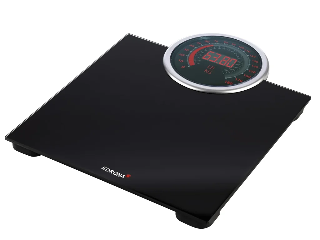 Glaswaage "Cora", 180 kg, Schwarz
