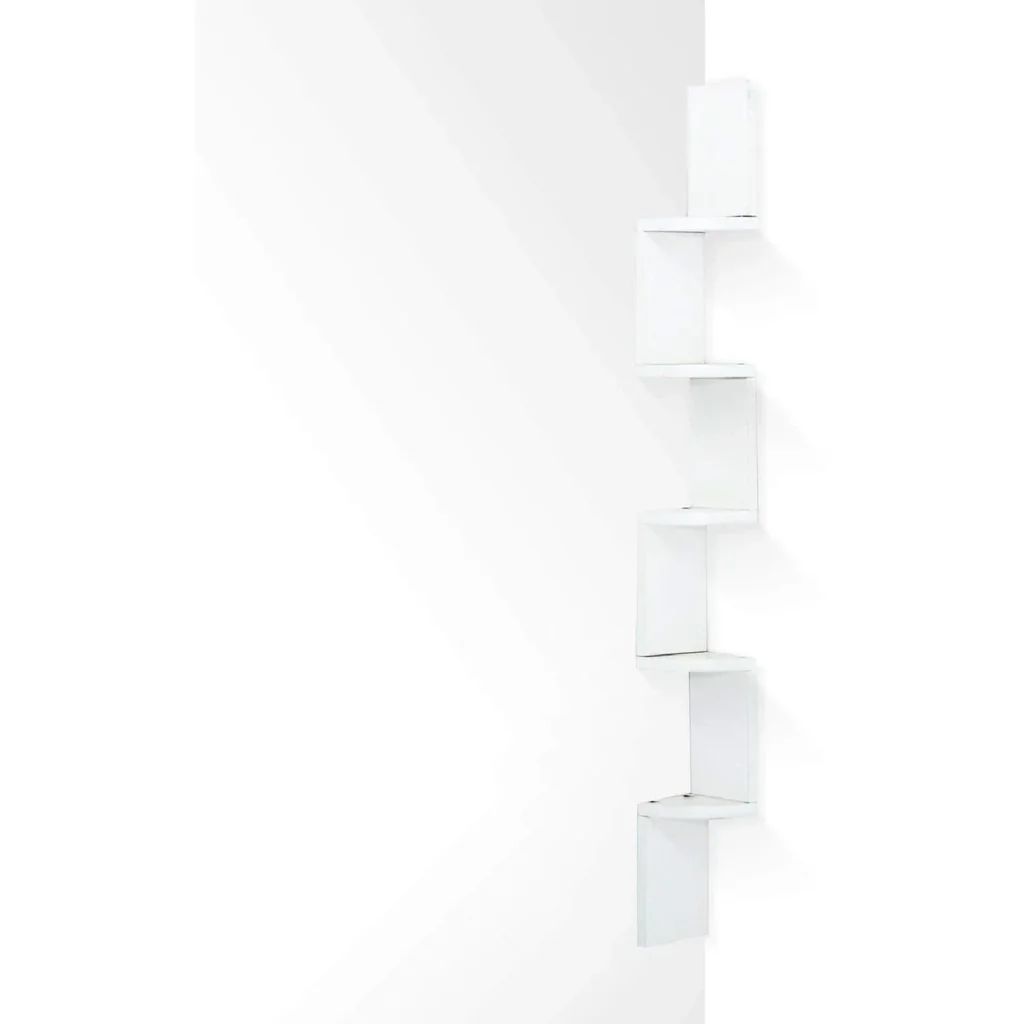 Wandregal Eckregal Bücherregal weiß