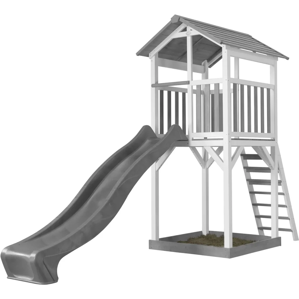 Beach Tower Spielturm - Graue Rutsche