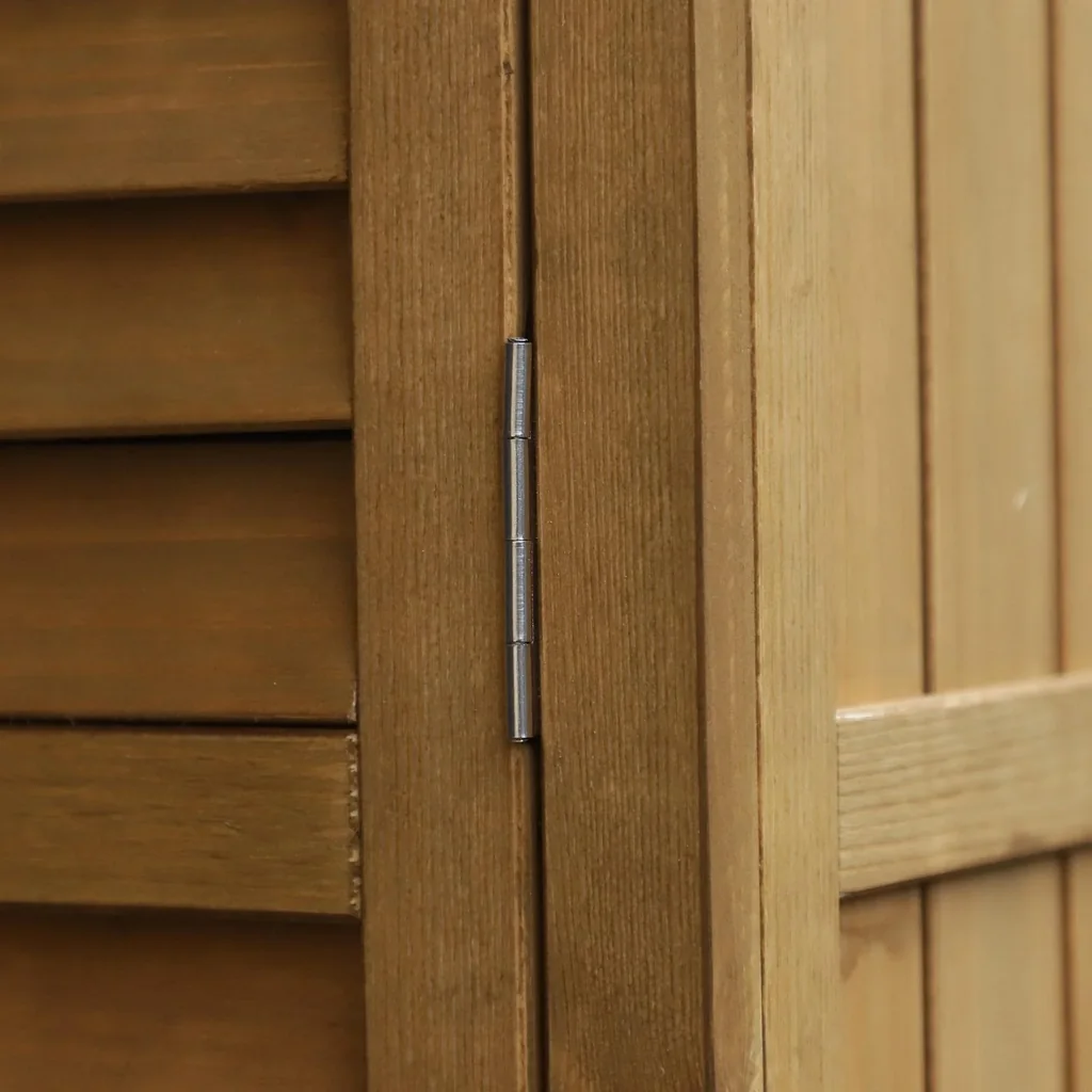 Gartenschrank mit Lamellentüren