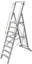 Stufen- Stehleiter m. großer Standplattform, 12 Stufen