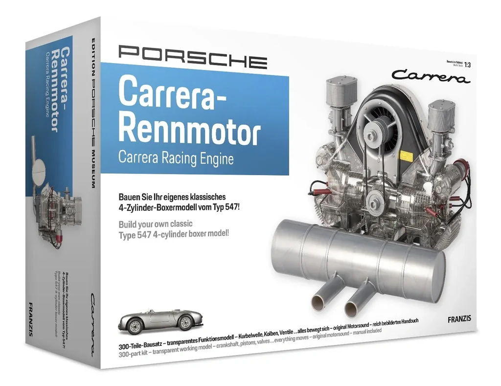Funktionsmodell Porsche Carrera Rennmotor