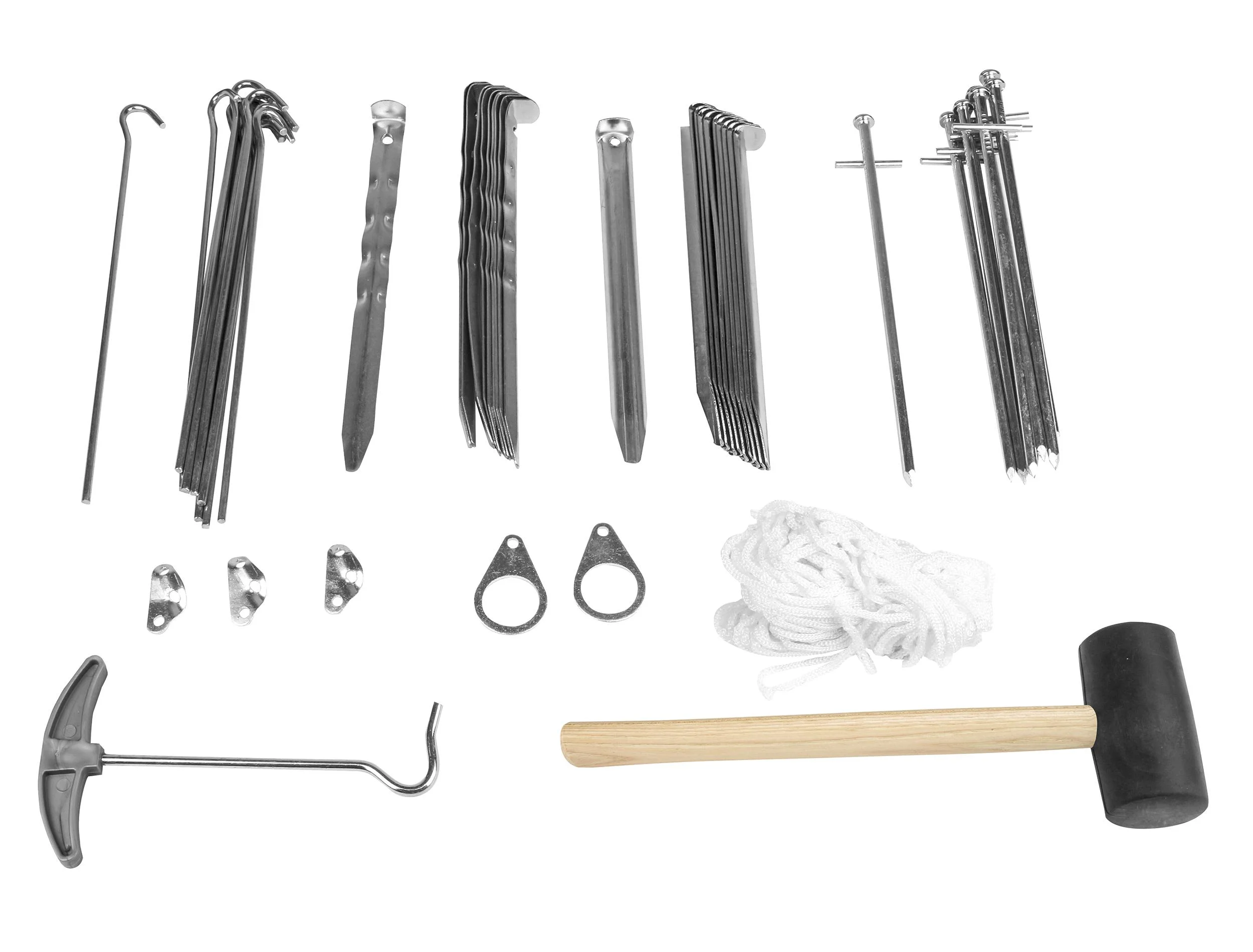 Zelt- Vorzelt Zubehör Set 48 Teile