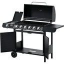 Grillwagen mit Ablageschrank schwarz