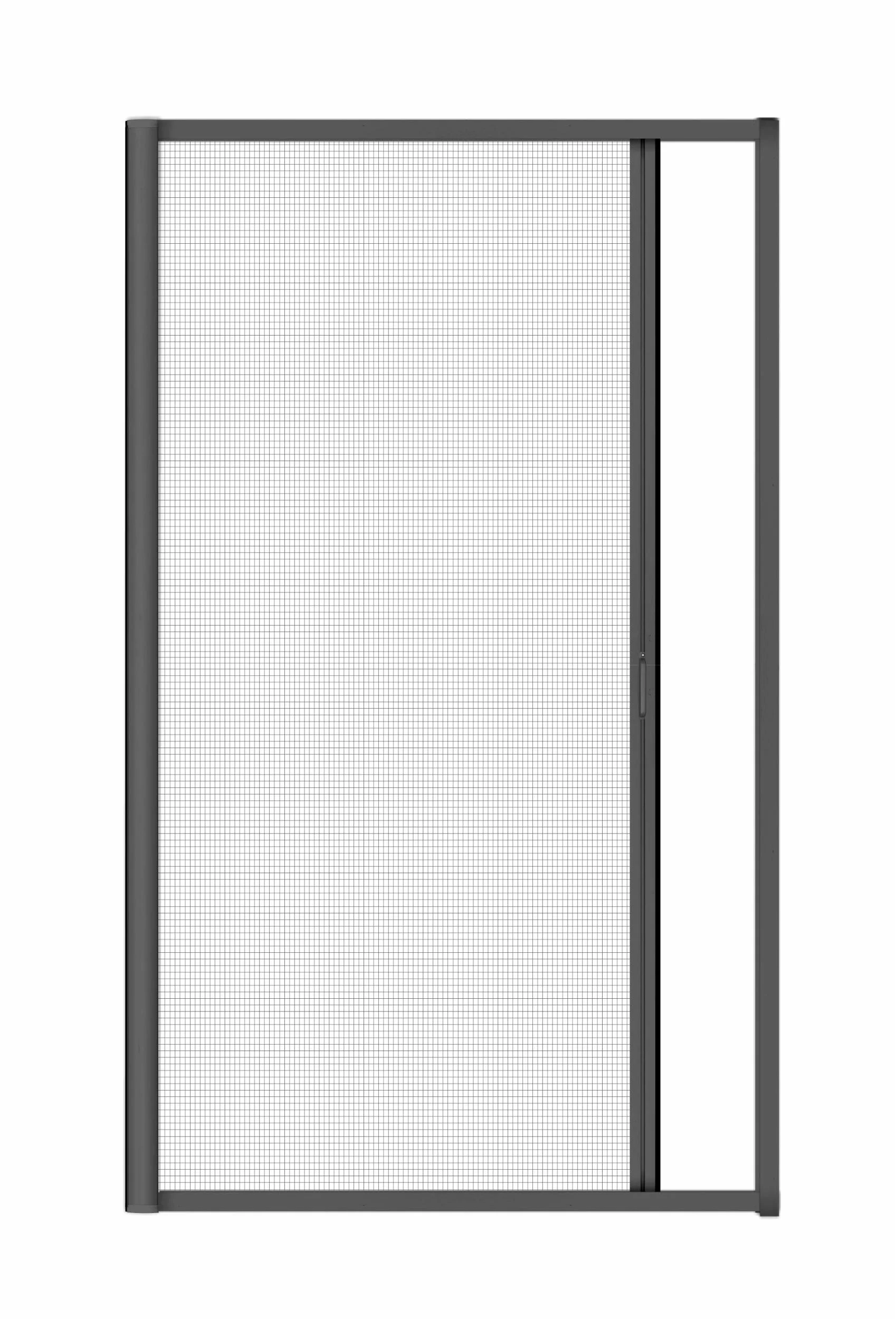 Insektenschutz-Rollo für Türen, 125 x 225 cm in anthrazit