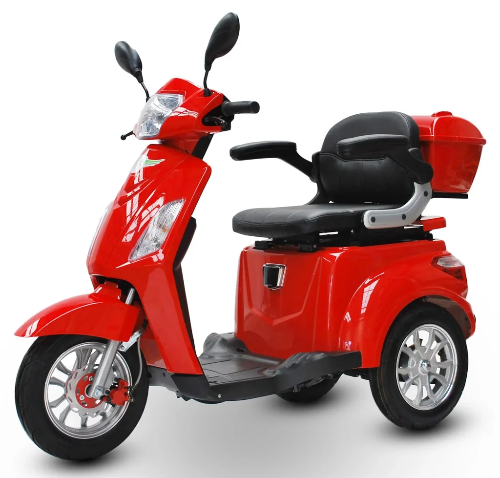 Elektromobil 500 Rot, 15 km/h, Seniorenroller/Seniorenmobil