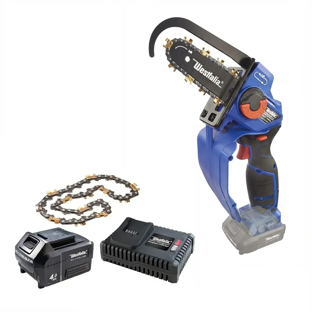 Akku-Einhand-Powersäge "X-SAW II"+Akku 4,0 Ah+Schnellladegerät+Titankette