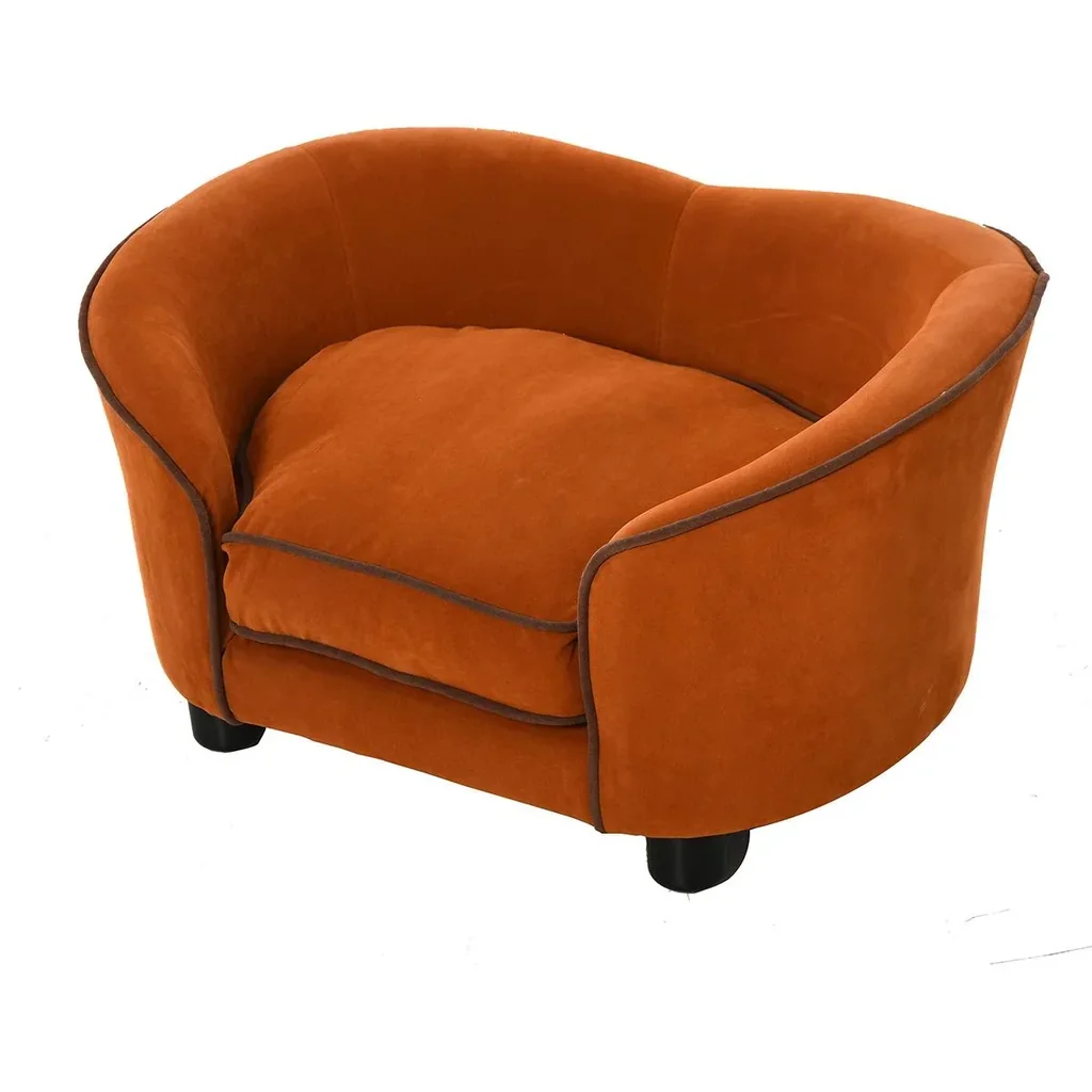 Bank für Haustierplüsch, braun