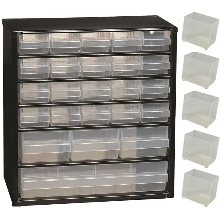Schubladenblock mit 24 Schubladen - 33x30,6x15cm MET Loose Insert A9-1 - Kunststoff