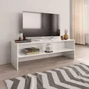 TV-Schrank 120x40x40 cm Hochglanz weiß Spanplatte