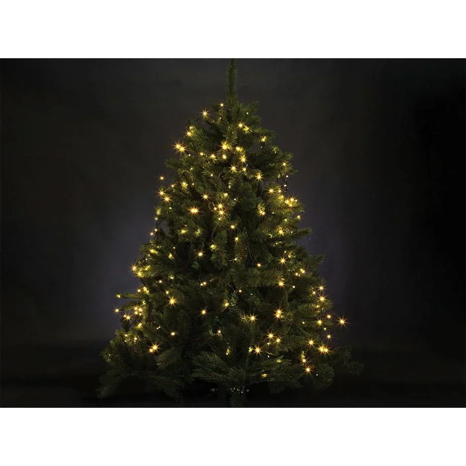 Vellight Weihnachtsbeleuchtung - für Weihnachtsbäume bis zu 180 cm - 220 LEDs - Warmweiß - Innen & Außen