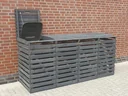 Mülltonnenbox Vario 4 für 4 Tonnen, anthrazit