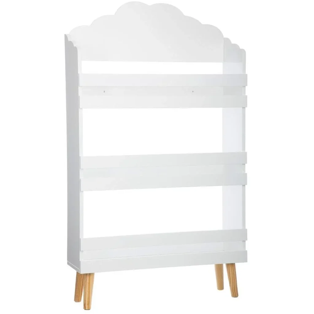 Schrank im Wolfsdesign - 58x100x18 cm - Weiß