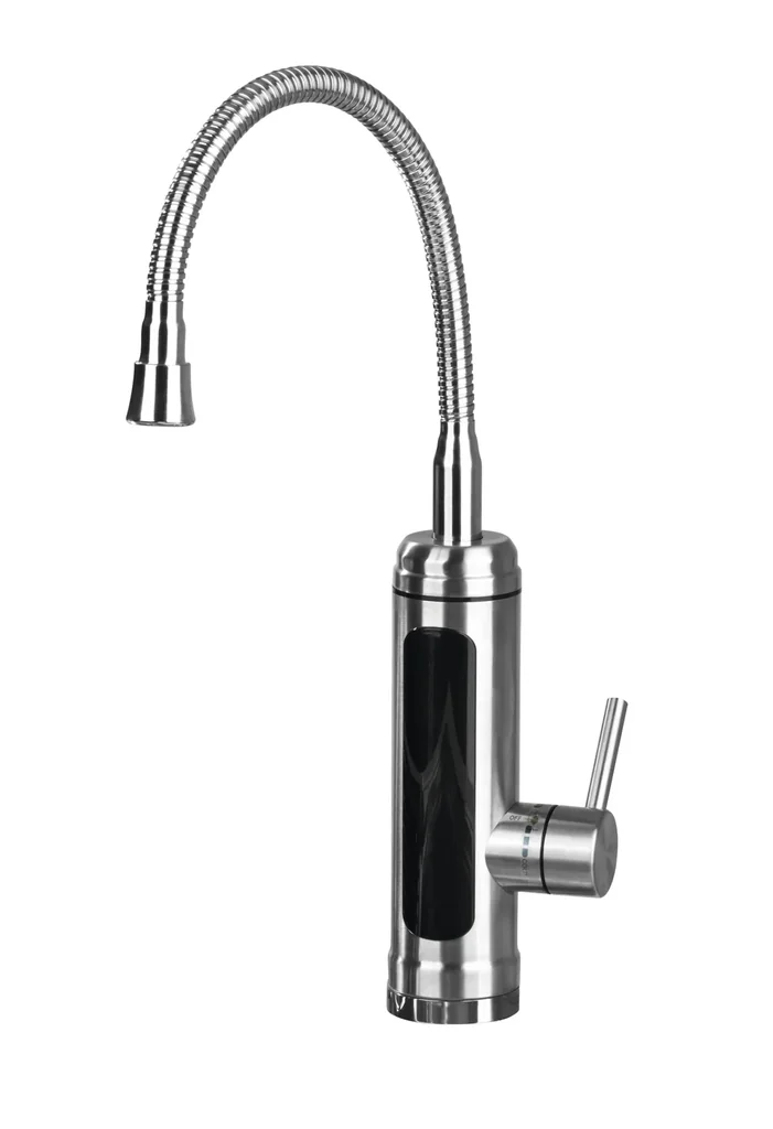 Warm- & Kaltwasserarmatur, elektrisch, Edelstahl, 3600 Watt