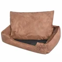 Hundebett Kissen PU-Leder Größe S beige