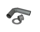 Kaminrohr-Anschluss Set 150 mm Standard titan