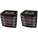 2x Aufbewahrungsbox mit 4 Sortimentsboxen - 31,3x27x29,7 cm