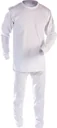 Thermohose lang, Farbe weiß, aus atmungsaktiver Baumwolle, Gr.5