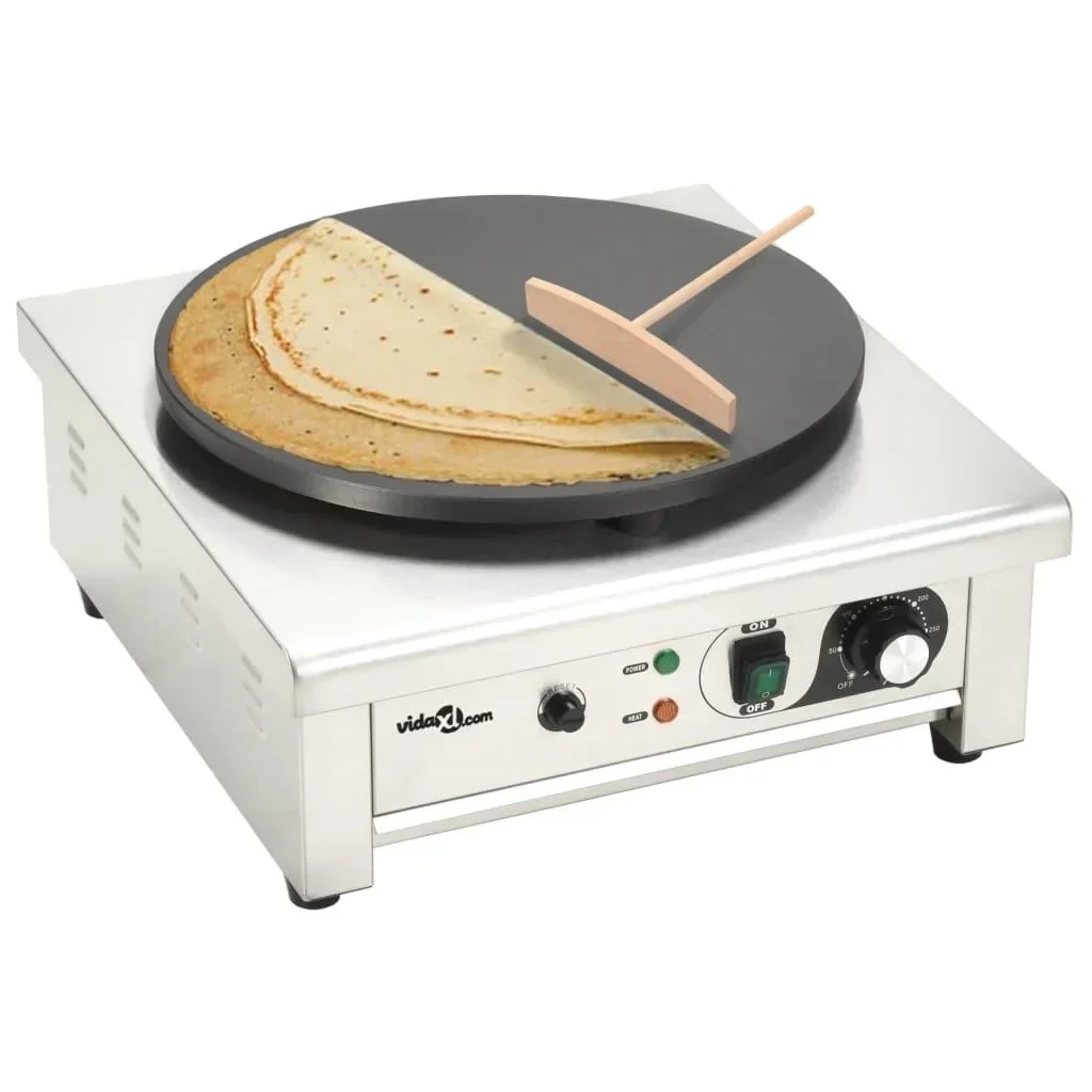 Elektrischer Crêpe-Maker mit Abtropfschale 40 cm 3000 W