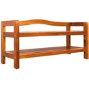 Akazienholz Schuhregal 2 Ebenen