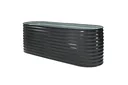 Metall Hochbeet Oval anthr. 240 x 80 x 82 cm