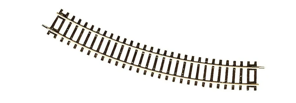 12 Stück Gebogenes Gleis R3, Radius 419,6 mm, Bogenwinkel 30°