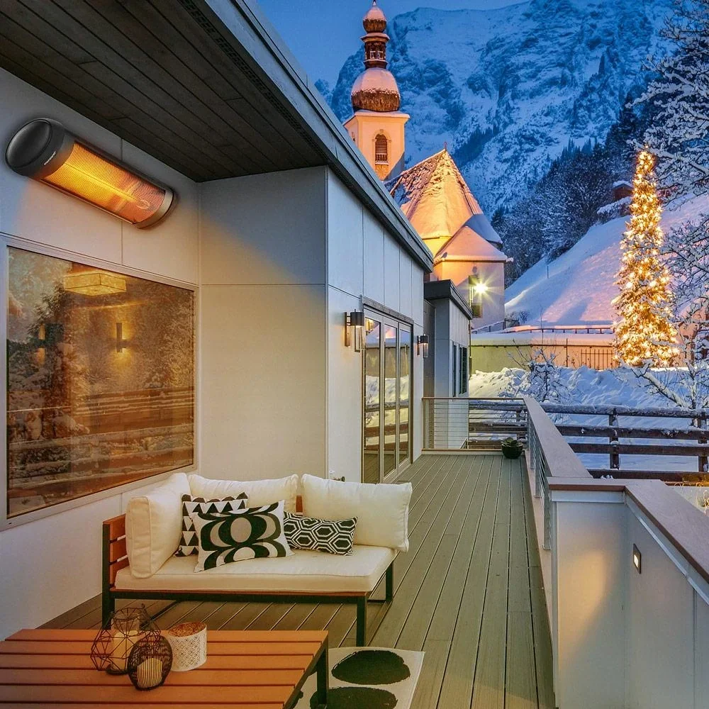 Infrarotheizung - 2500W - mit Zeitschaltuhr und Fernbedienung