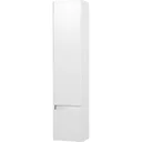 Stripe Bade Hoher Schrank links 35x156cm Weiss