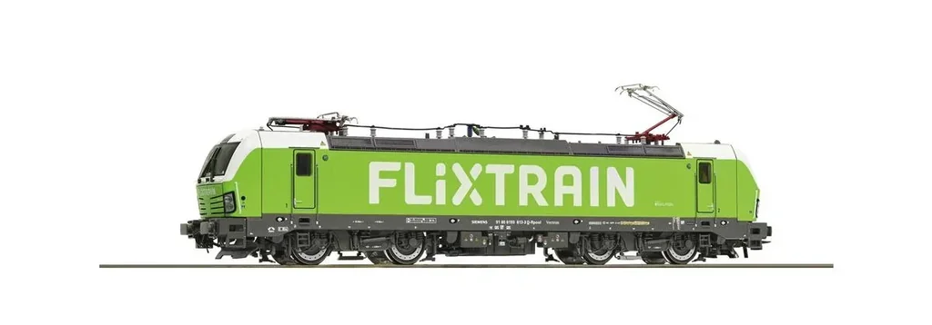 Elektrolokomotive 193 813 des Flixtrain in grüner Lackierung