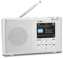 DAB+/UKW-Radio mit RDS, Akku, tragbar, weiß