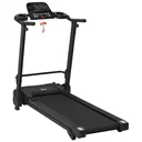 Elektrisches Laufband mit LCD-Display USB- und MP3-Player Faltbares Fitnessgerät 1-14 Km/h Stahl Schwarz 164 x 70 x 125