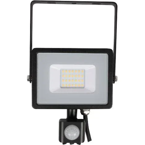 VT-20-S-Z LED-Scheinwerfer mit Sensor - 20 W - 1600 Lm - 4000K - schwarz
