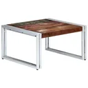 Couchtisch 60x60x35 cm aus massivem recyceltem Holz