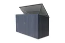 Metall Mülltonnenbox und Aufbewahrungsbox 7x3 anthrazit