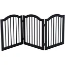 Absperrgitter Hundegitter 154,5cm faltbar Schwarz