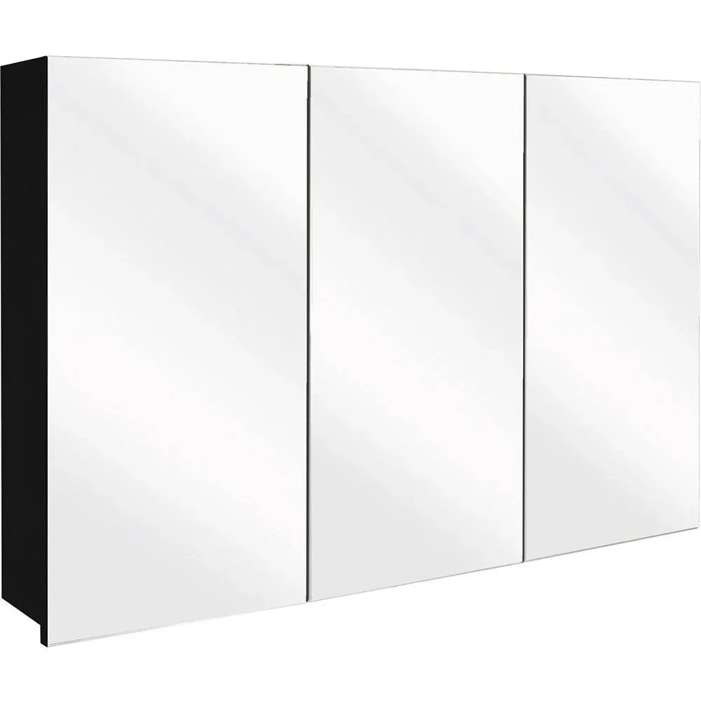 Concept Spiegelschrank 100cm schwartz fsc