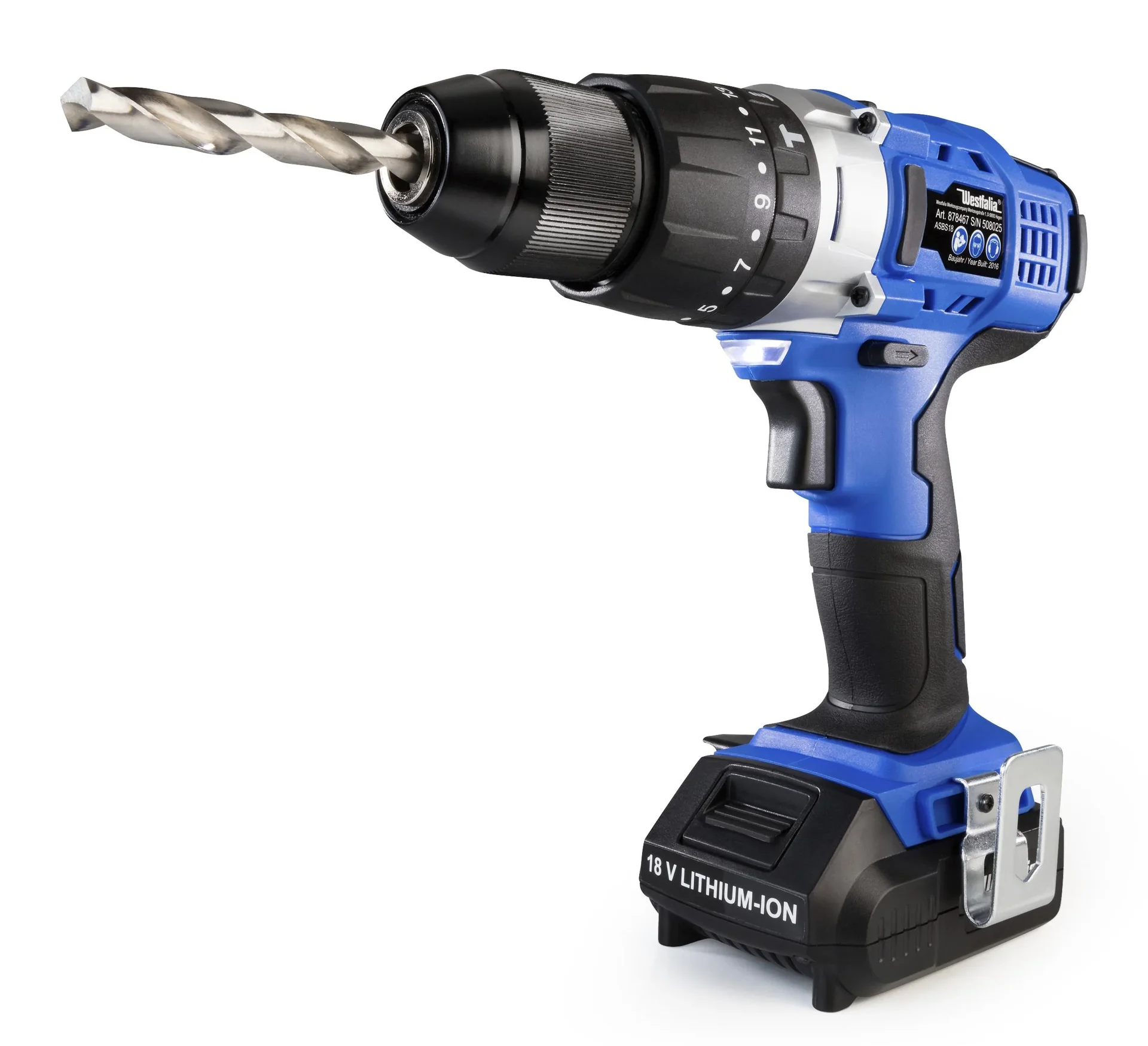 Akku Schlagbohrschrauber 18 Volt Li-Ion mit 1 x 2,0 Ah Akku + Ladegerät