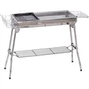 Holzkohlegrill mit Ablage