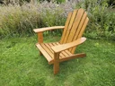 Deckchair, honigbraun lackiert
