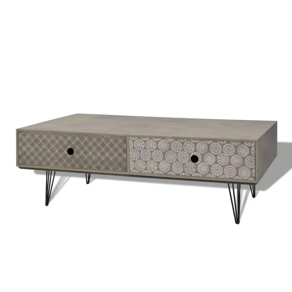 Couchtisch 100x60x35 cm grau