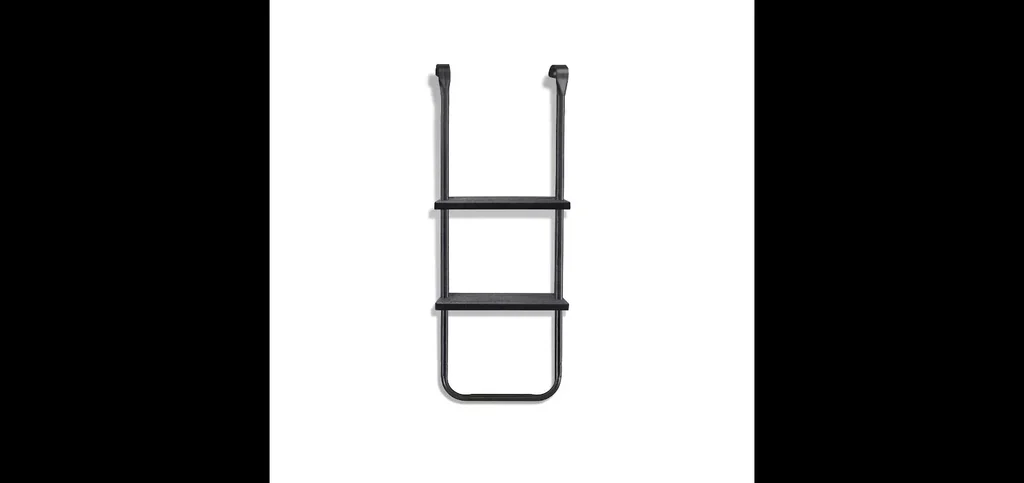 Trampolin Leiter, Leiter für Outdoor-Trampoline, höhenverstellbar, verzinkter Stahl, pulverbeschichtet