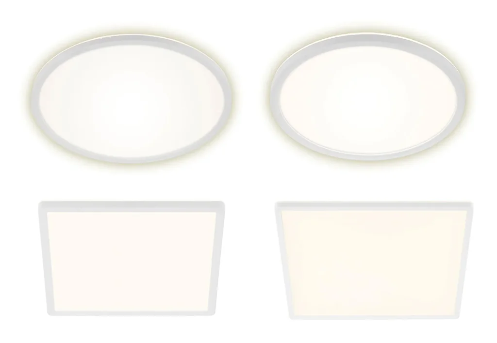 Ultraflaches LED Panel, rund, Ø 29,3 cm, 2400 Lumen, 18 Watt, weiß